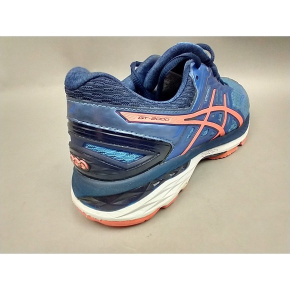 Asics Shoes Womens 8 GT-2000 5 Running Sneakers Blue Pink Shoes T757N - Picture 10 of 12